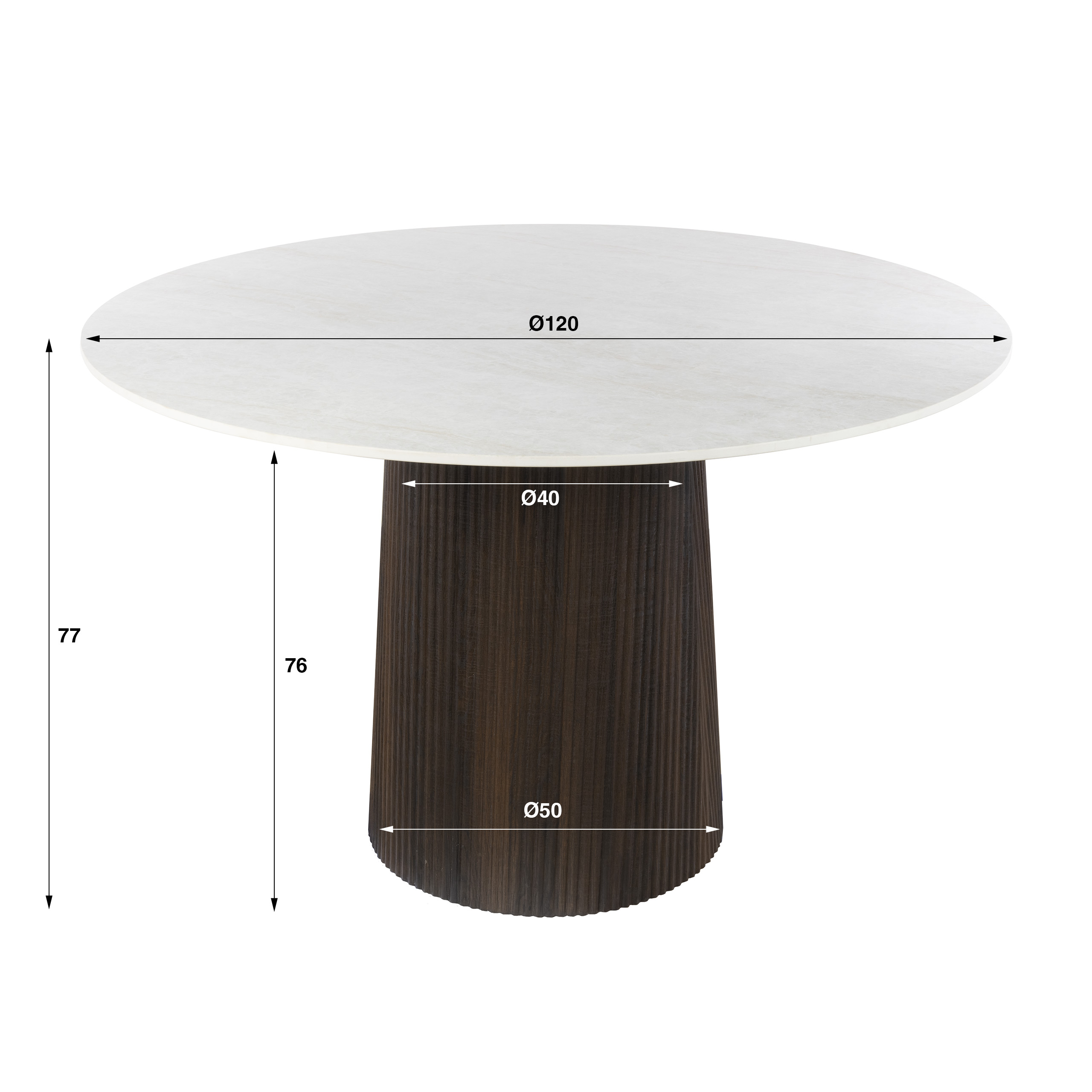 Zijlstra Eettafel Ceramo Centro Ø120