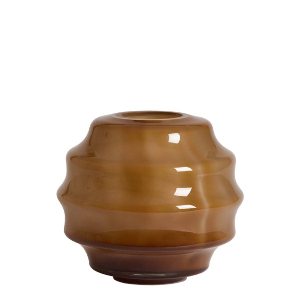 Light & Living Vaas Ø32,5x29 cm NAYORO glas glans amber
