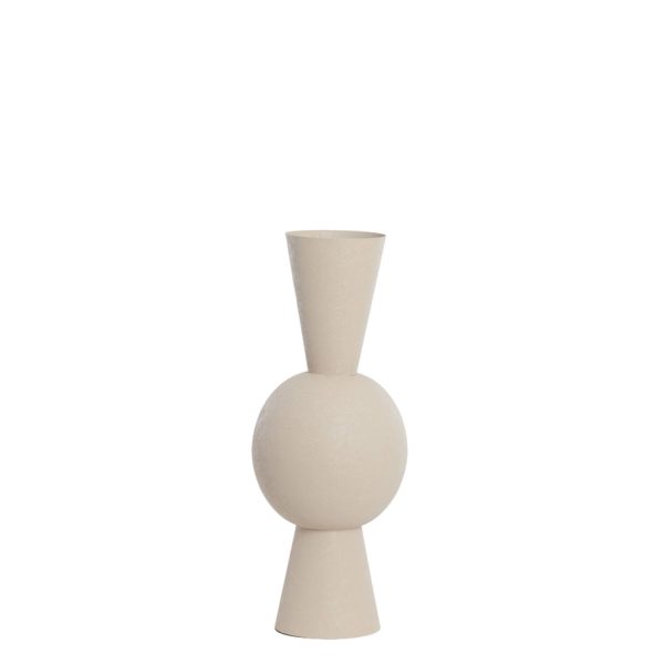 Light & Living Vaas deco Ø25x60 cm CHEDI mat licht grijs