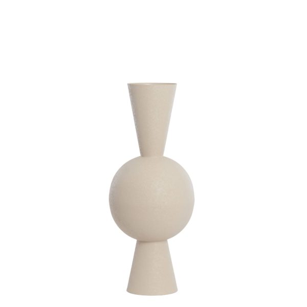 Light & Living Vaas deco Ø30x75 cm CHEDI mat licht grijs