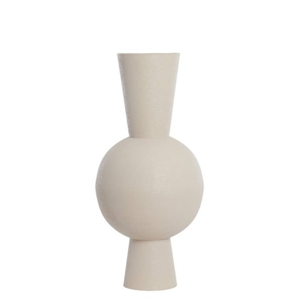 Light & Living Vaas deco Ø39x83 cm CHEDI mat licht grijs