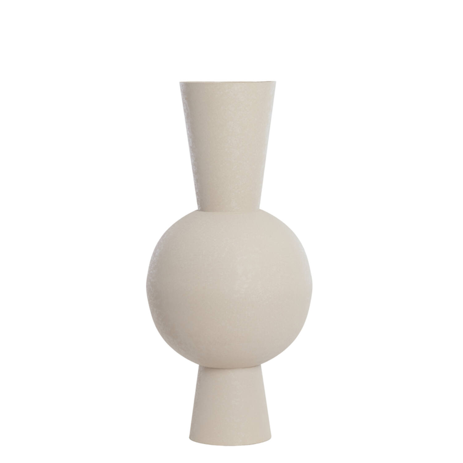Light & Living Vaas deco Ø39x83 cm CHEDI mat licht grijs