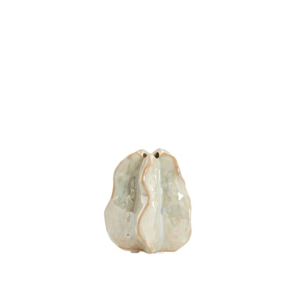 Light & Living Vaas deco 10,5x9,5x11,5 cm IDRIJA keramiek zand