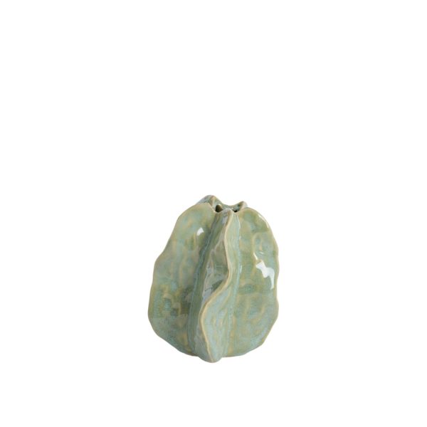Light & Living Vaas deco 11,5x10x13,5 cm IDRIJA keramiek mint groen
