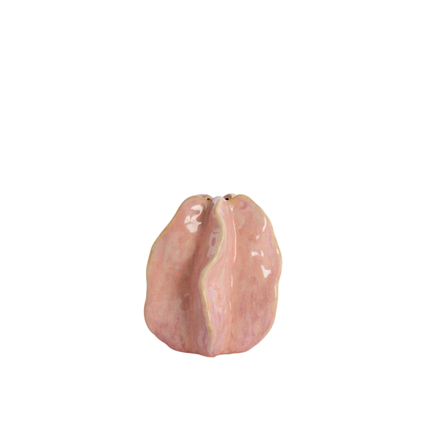 Light & Living Vaas deco 11,5x10x13,5 cm IDRIJA keramiek roze