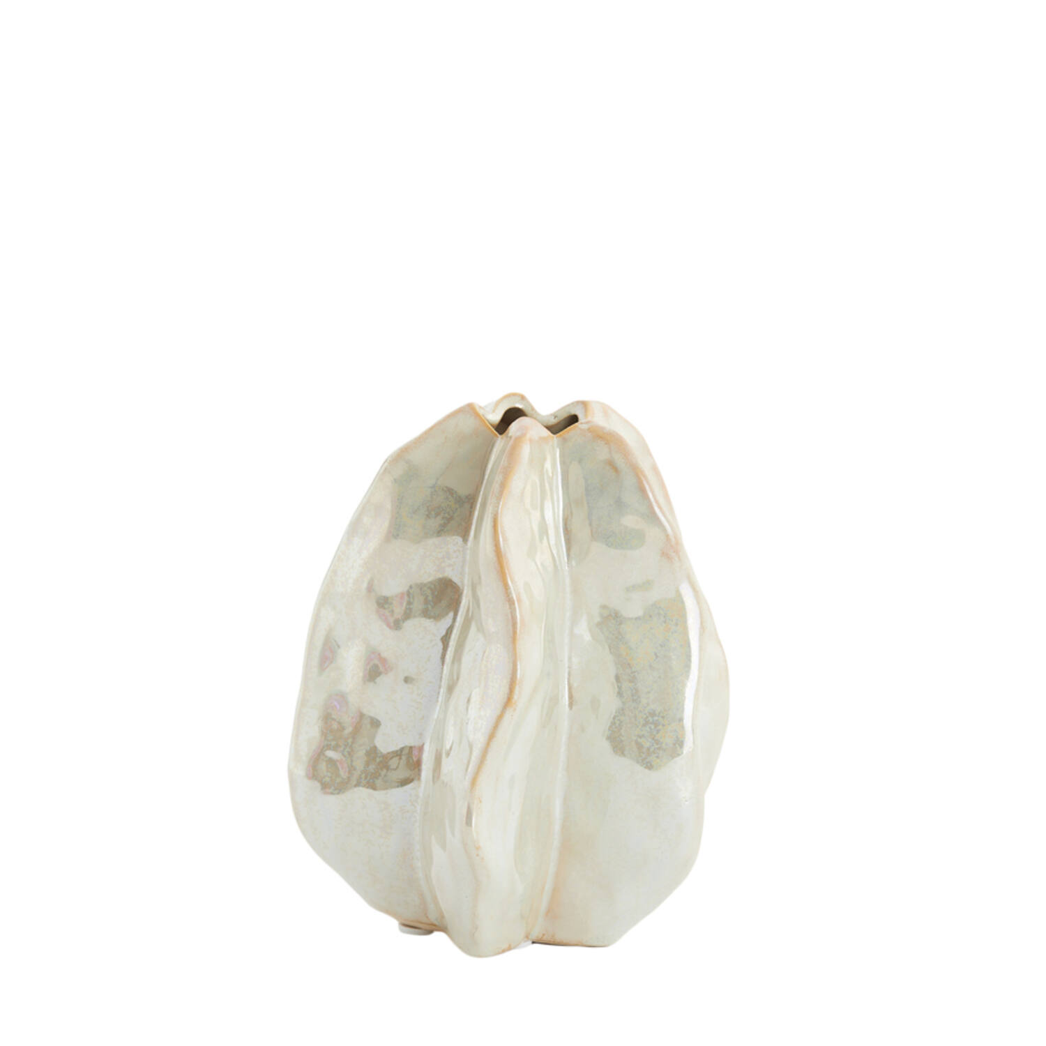 Light & Living Vaas deco 13,5x12x16,5 cm IDRIJA keramiek zand