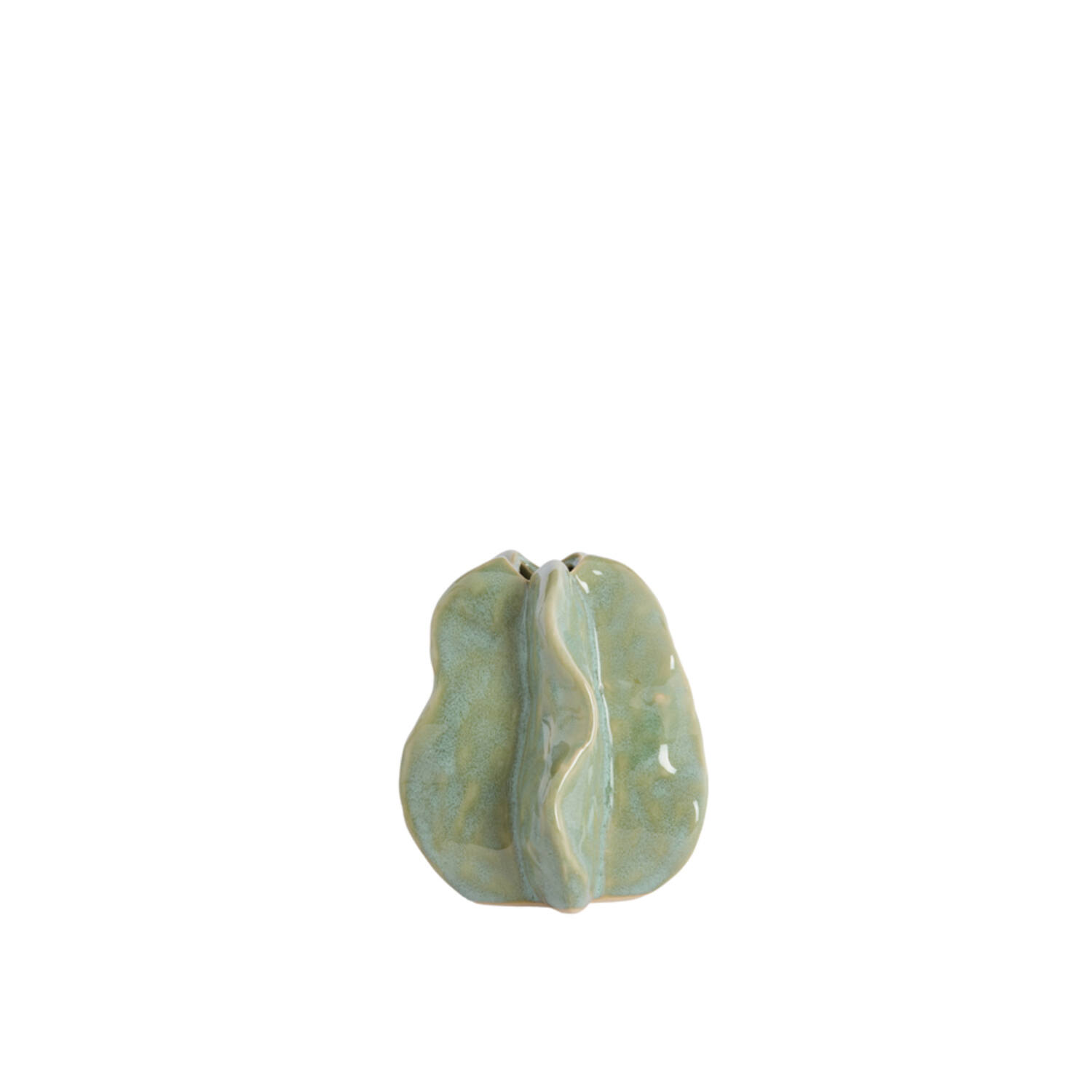 Light & Living Vaas deco 13,5x12x16,5 cm IDRIJA keramiek mint groen