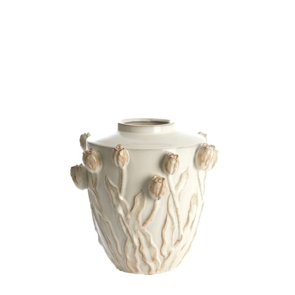 Light & Living Vaas deco Ø36x36 cm JUANA keramiek crème