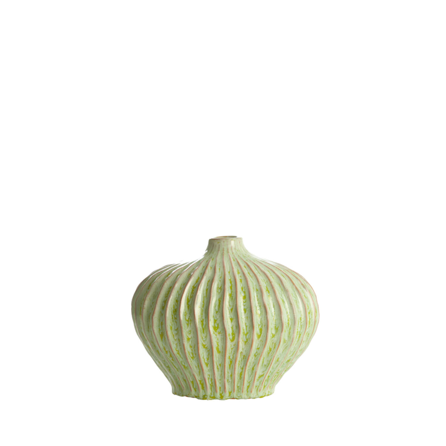 Light & Living Vaas deco 25x14x20 cm LORITO keramiek mint groen