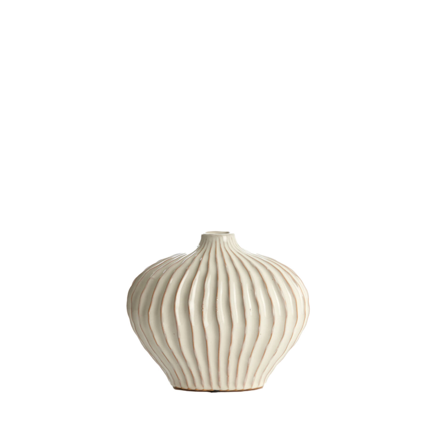 Light & Living Vaas deco 25x14x20 cm LORITO keramiek crème