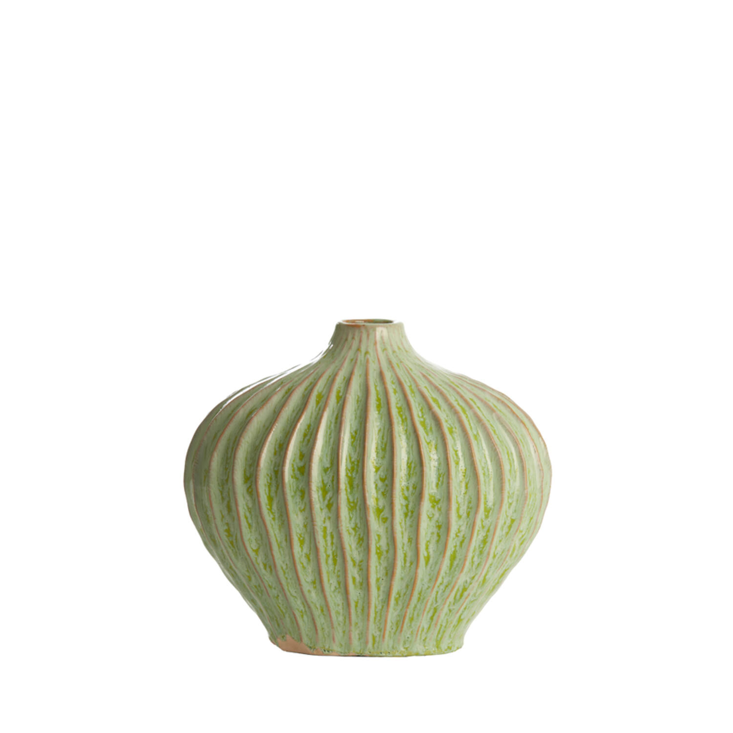 Light & Living Vaas deco 30x16x25 cm LORITO keramiek mint groen