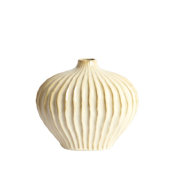 Light & Living Vaas deco 35x21x30 cm LORITO keramiek zand-beige