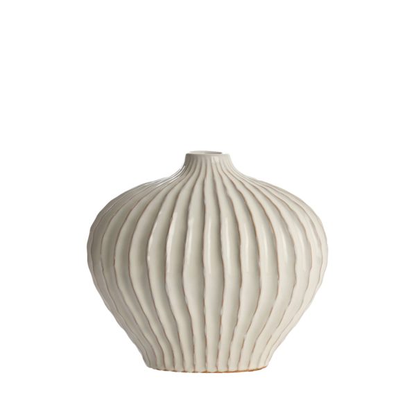 Light & Living Vaas deco 35x21x30 cm LORITO keramiek crème