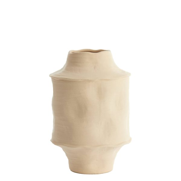 Light & Living Vaas deco Ø25x38 cm CORSICO keramiek mat crème
