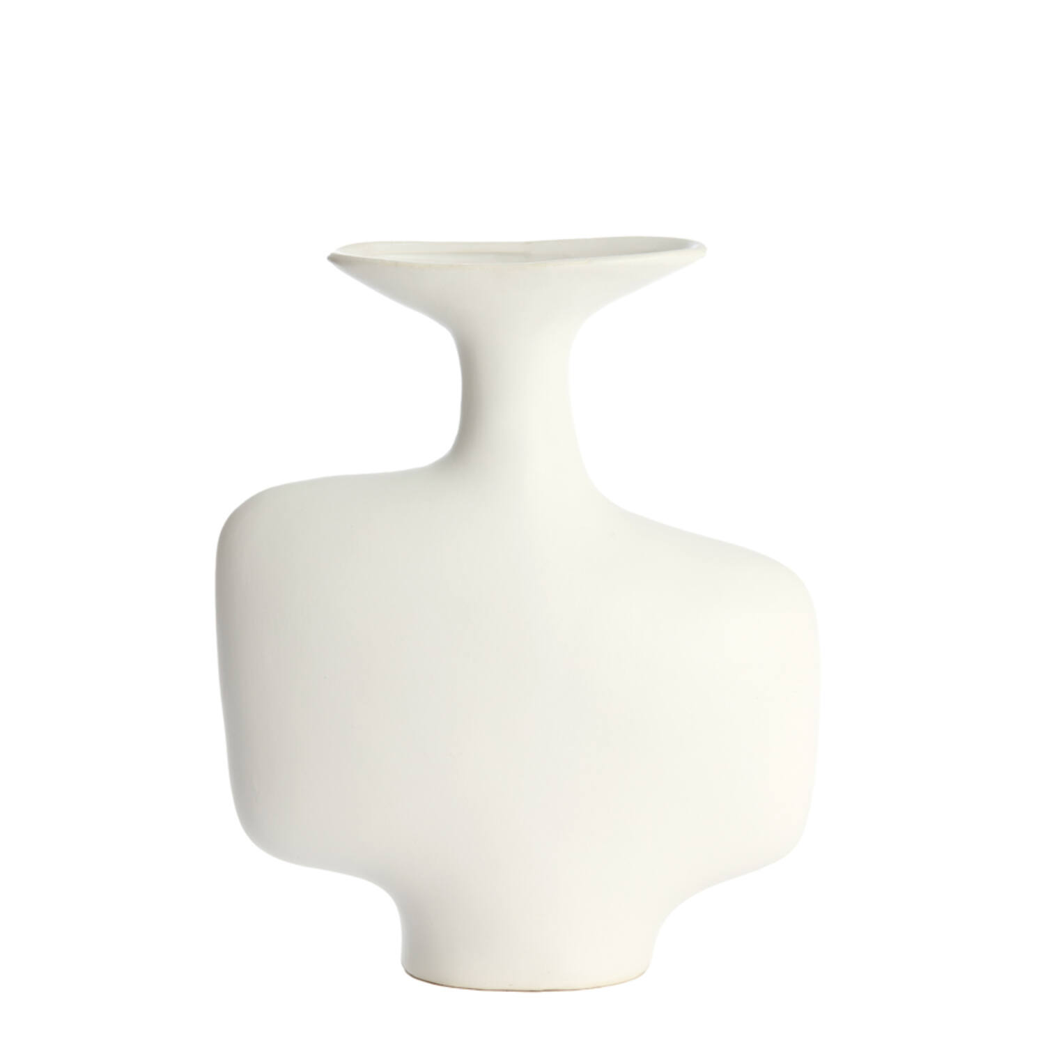 Light & Living Vaas deco 30x10,5x36 cm TROVO keramiek wit