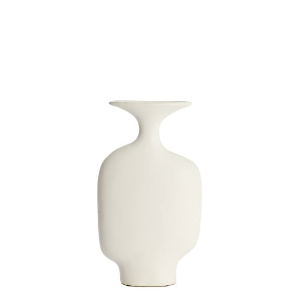 Light & Living Vaas deco 22,5x8x27 cm TROVO keramiek wit