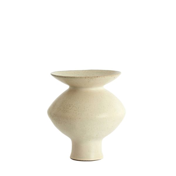 Light & Living Vaas deco Ø25,5x29 cm AJUDA mat crème-zand