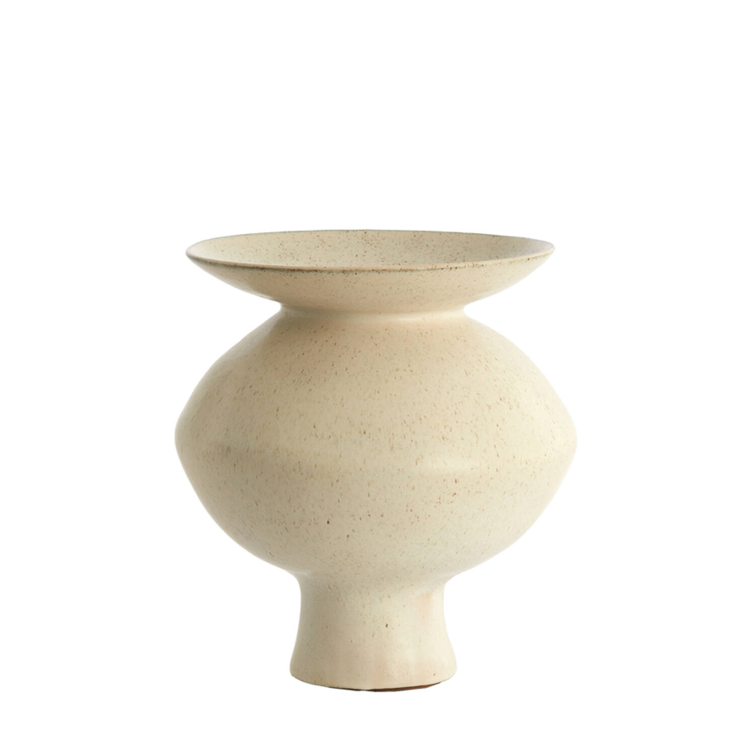 Light & Living Vaas deco Ø31x33,5 cm AJUDA mat crème-zand