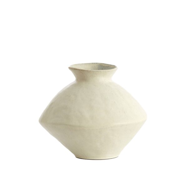 Light & Living Vaas deco Ø34x27,5 cm BEATO mat crème-zand