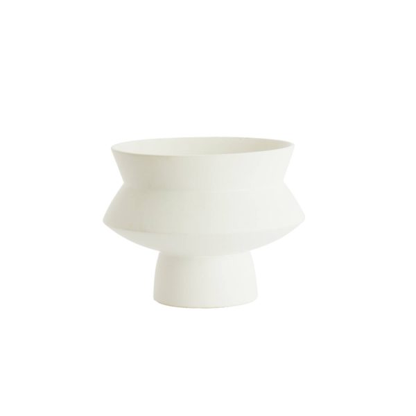 Light & Living Vaas deco Ø27,5x21 cm VICENTO mat wit