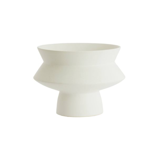 Light & Living Vaas deco Ø31,5x23,5 cm VICENTO mat wit
