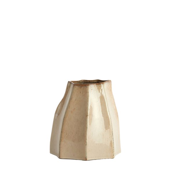 Light & Living Vaas deco 25,5x22x27 cm CHIADO glans beige