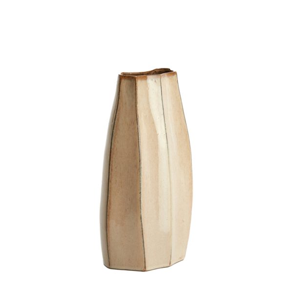 Light & Living Vaas deco 19,5x11x34,5 cm CHIADO glans beige