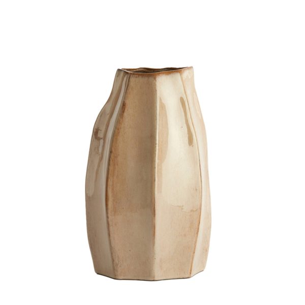 Light & Living Vaas deco 25,5x21,5x42,5 cm CHIADO glans beige