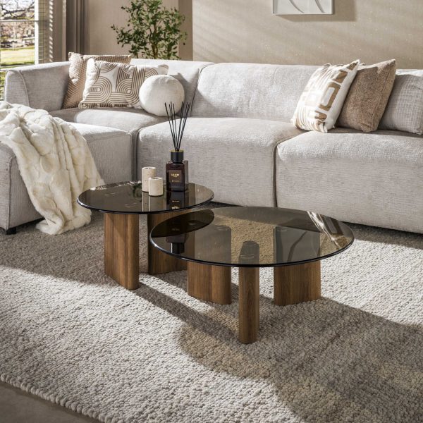 Zijlstra Salontafel Tinto rond set/2
