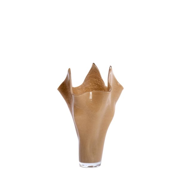 Light & Living Vaas Ø22x40 cm AIORA glas melk beige