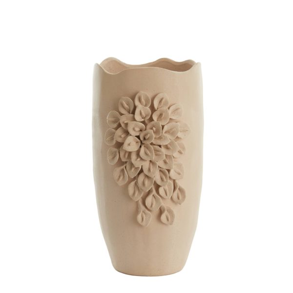 Light & Living Vaas deco 31,5x27x50 cm AMIATA keramiek mat crème