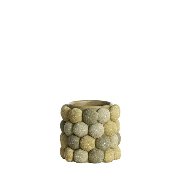 Light & Living Vaas deco Ø20,5x18 cm SEA URCHIN groen+donker groen