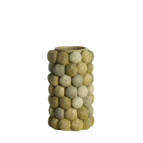Light & Living Vaas deco Ø19x32,5 cm SEA URCHIN groen+donker groen