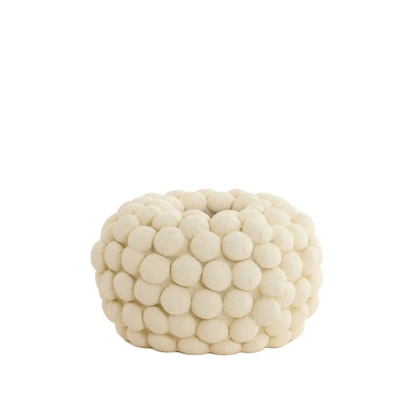 Light & Living Vaas deco Ø40x23,5 cm SEA URCHIN crème