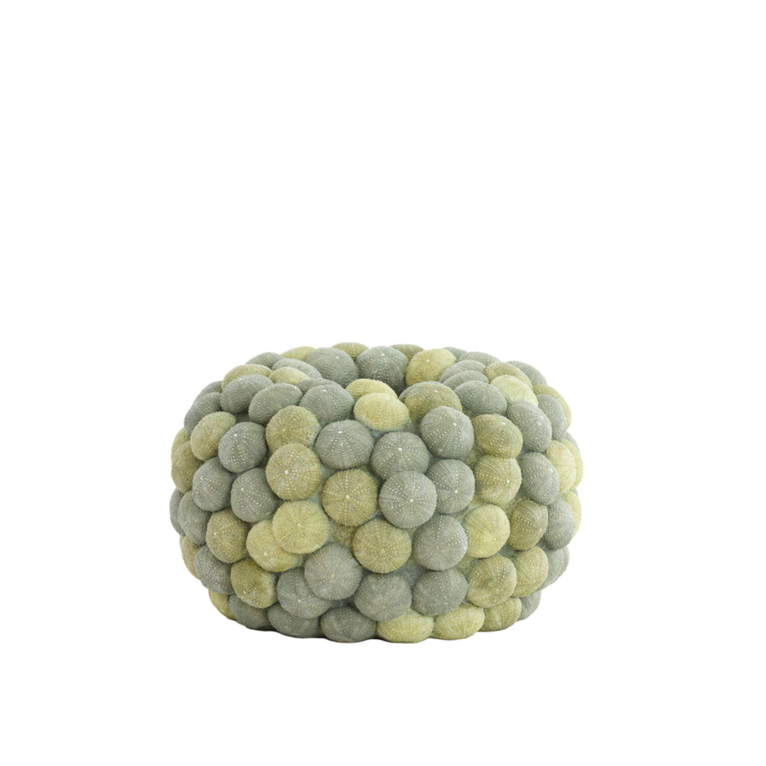 Light & Living Vaas deco Ø40x23,5 cm SEA URCHIN groen+donker groen
