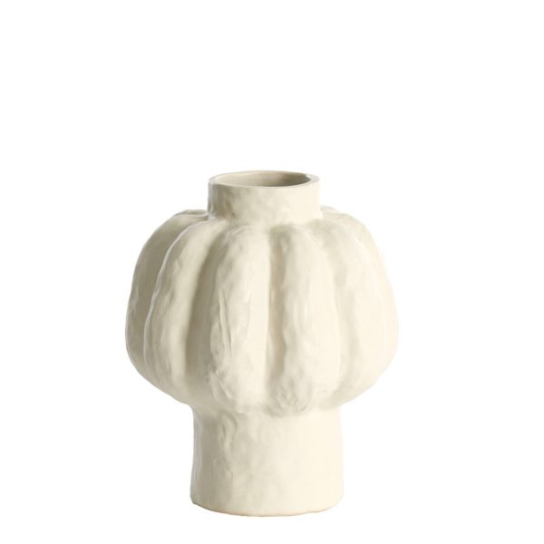 Light & Living Vaas deco Ø21,5x25 cm ALIVERI keramiek mat wit