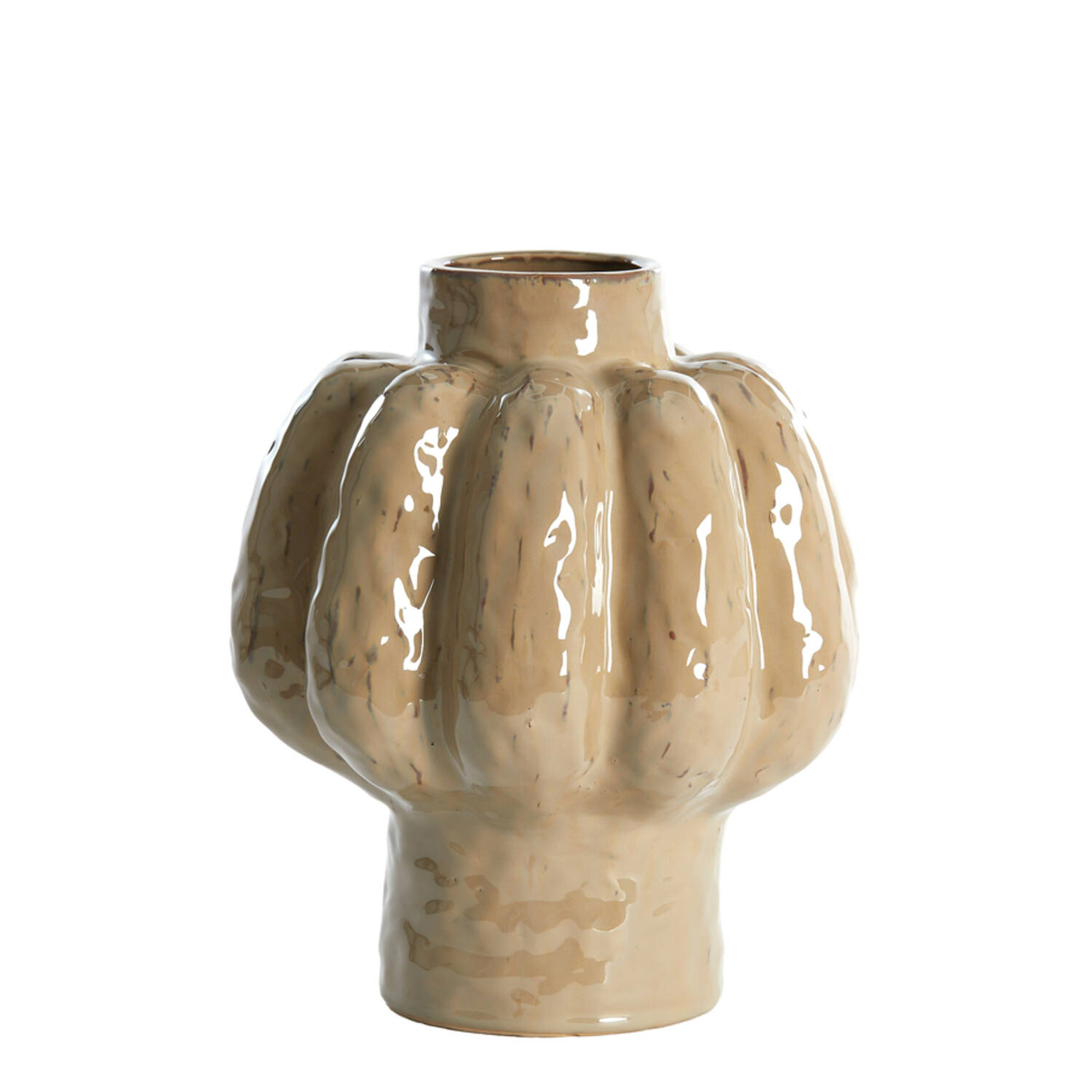 Light & Living Vaas deco Ø25x29 cm ALIVERI keramiek taupe