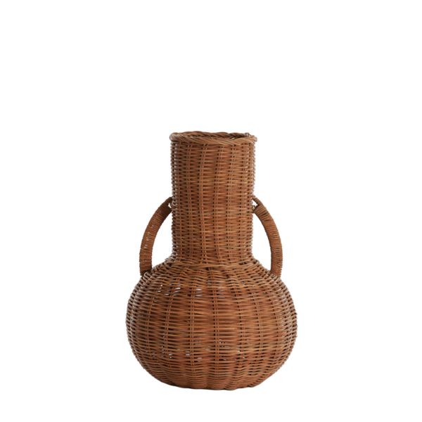 Light & Living Vaas deco Ø25x35 cm NARINO rotan bruin