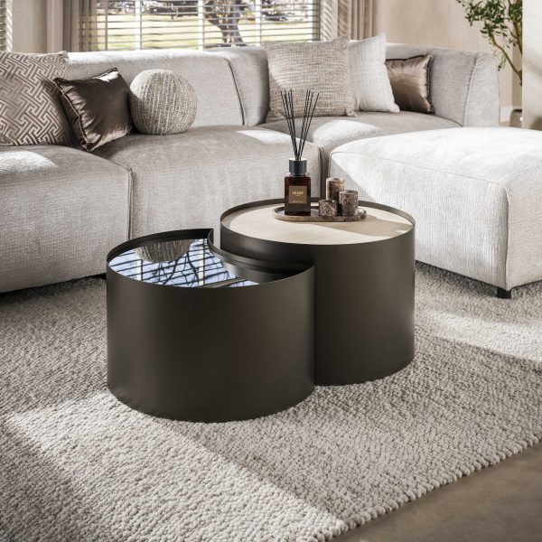 Zijlstra Salontafel Metal half moon set/2