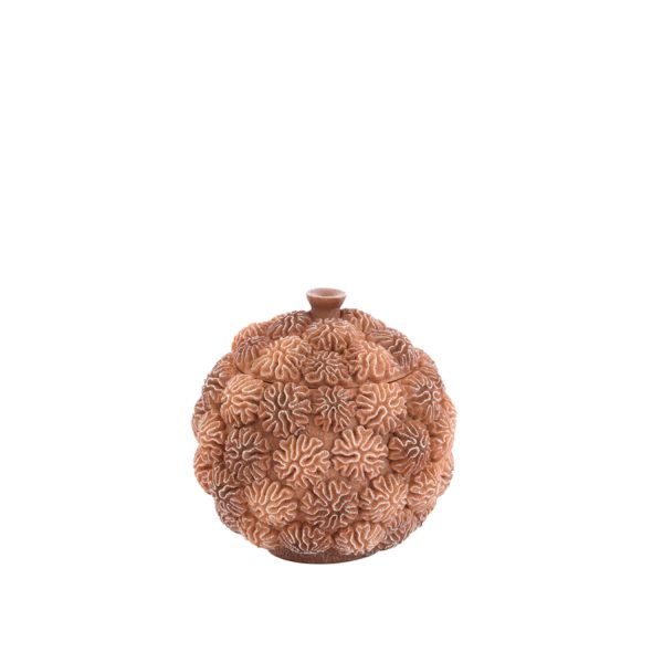 Light & Living Deco box+deksel Ø17x16 cm CORAL perzik-licht bruin