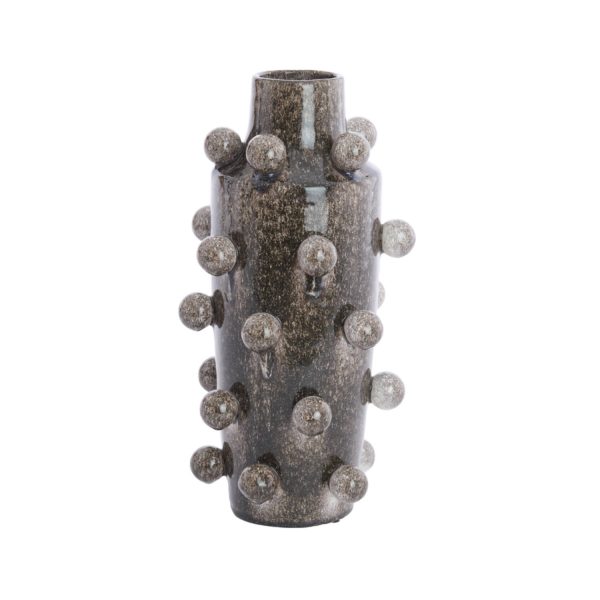 Light & Living Vaas deco Ø23x43 cm MOLLY keramiek donker bruin