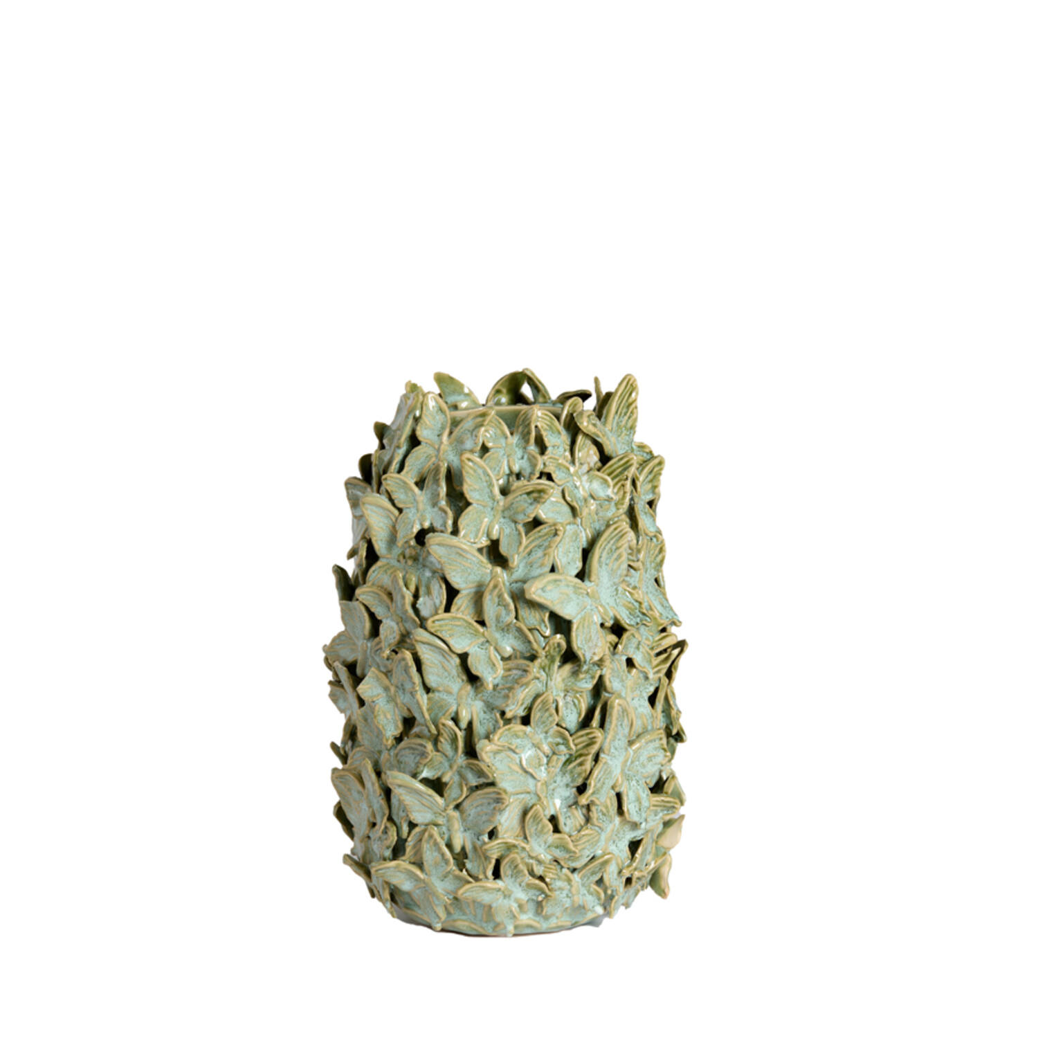 Light & Living Vaas deco Ø17x26 cm MARIPOSA keramiek mint groen
