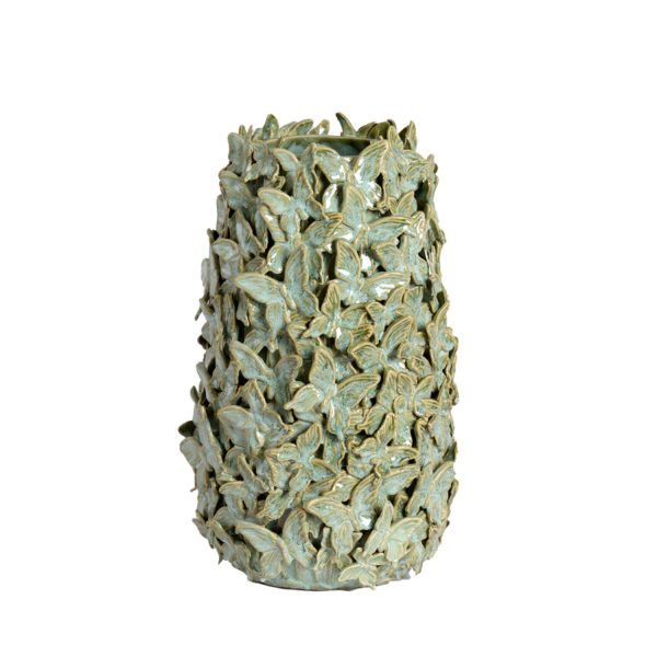 Light & Living Vaas deco Ø23x36,5 cm MARIPOSA keramiek mint groen