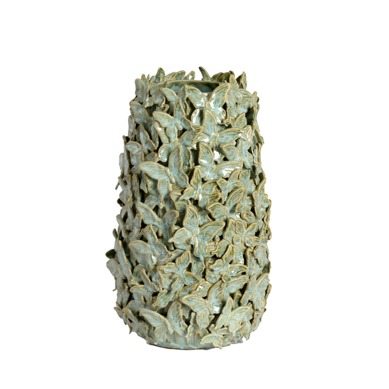 Light & Living Vaas deco Ø23x36,5 cm MARIPOSA keramiek mint groen