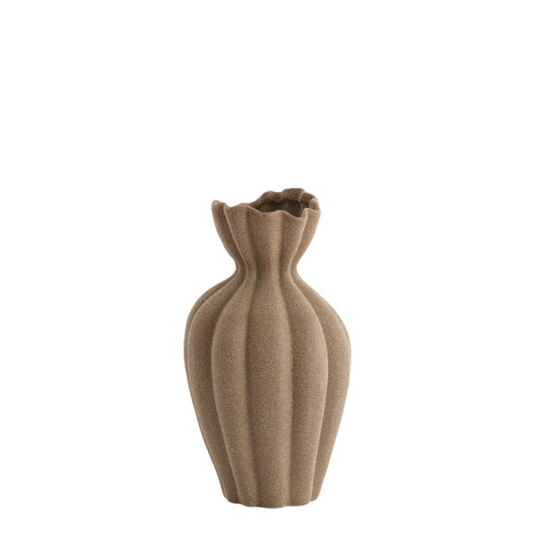 Light & Living Vaas deco Ø19x35,5 cm SILLIAN keramiek mat bruin
