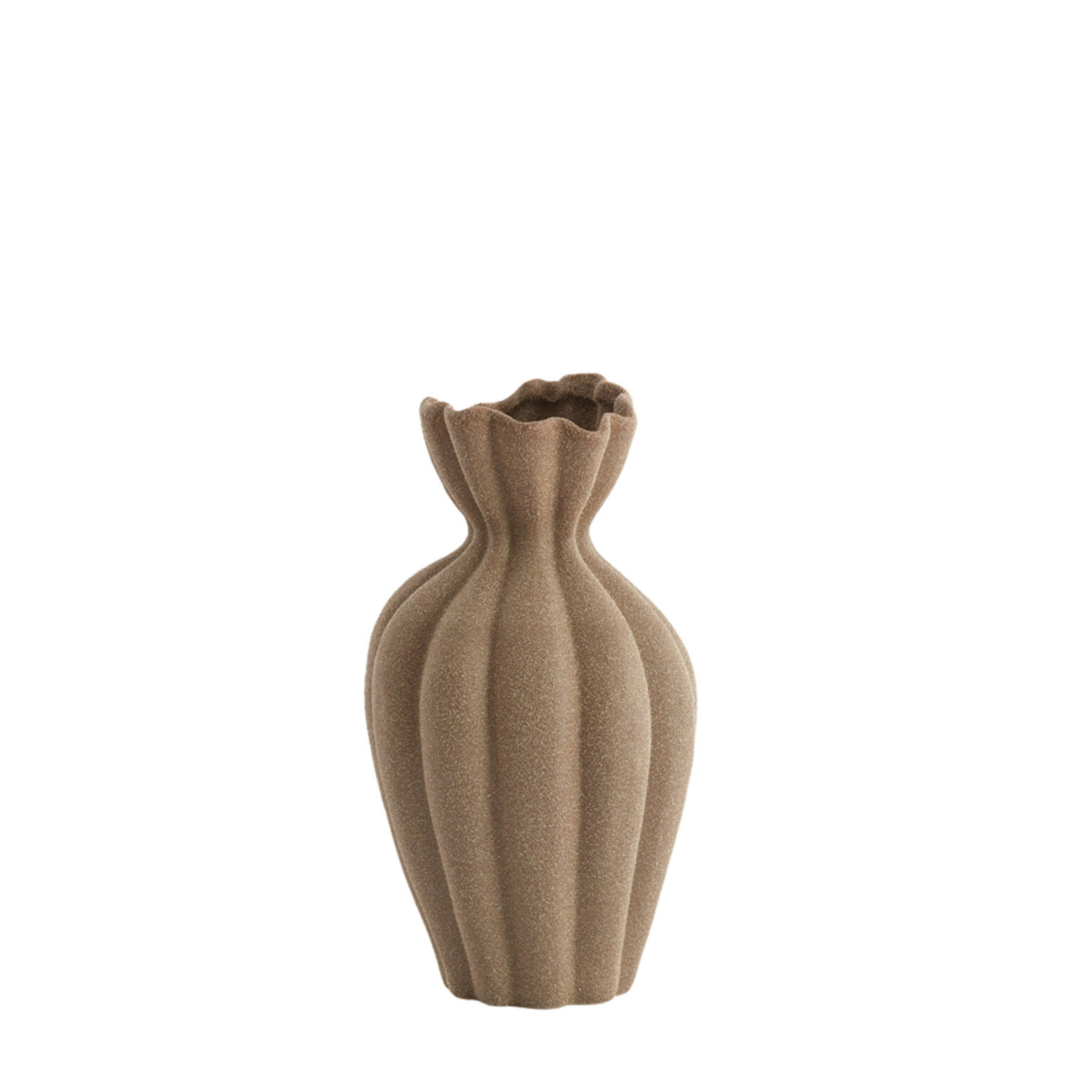 Light & Living Vaas deco Ø19x35,5 cm SILLIAN keramiek mat bruin