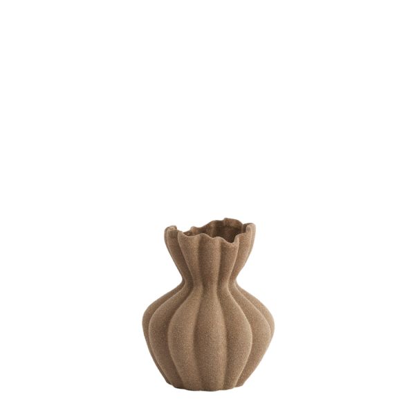 Light & Living Vaas deco Ø20,5x24,5 cm SILLIAN keramiek mat bruin