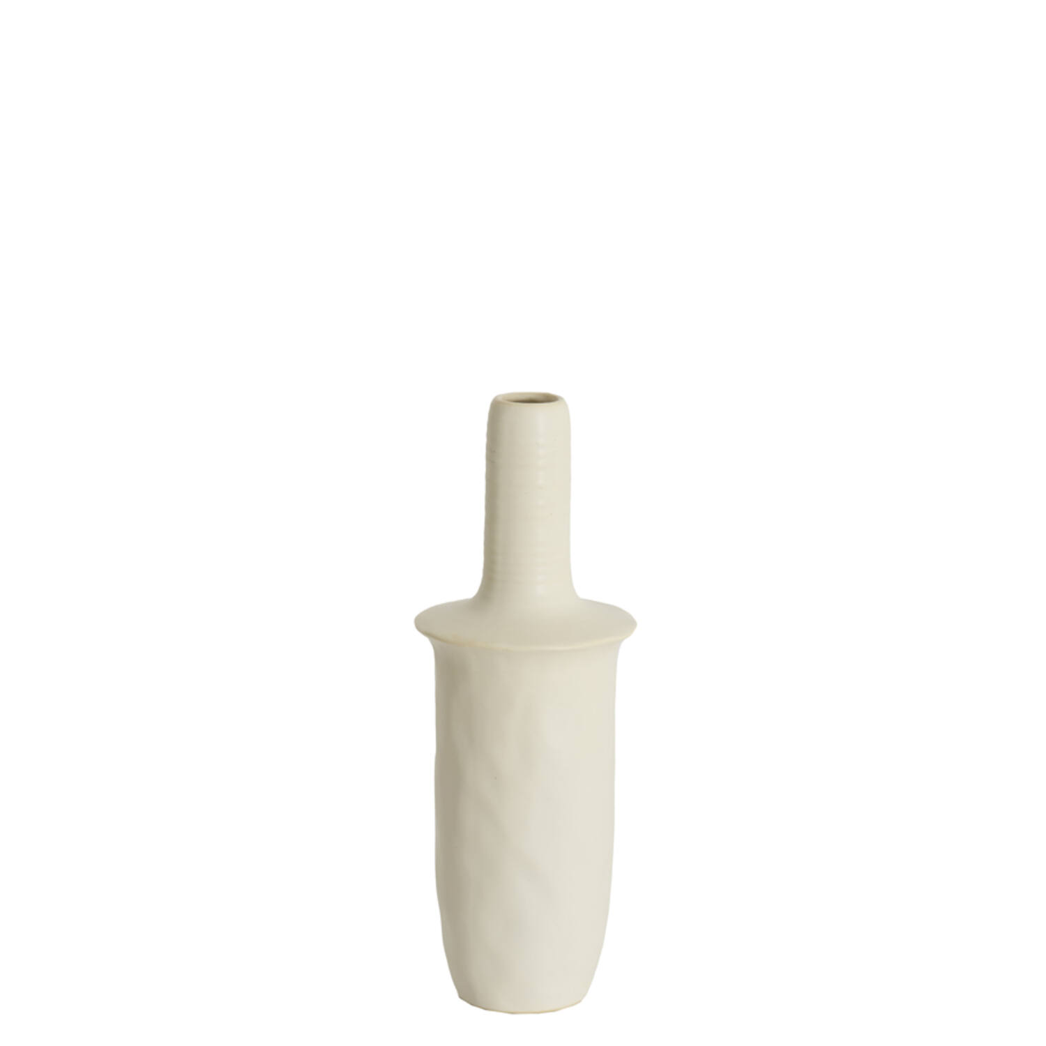 Light & Living Vaas deco Ø17,5x48,5 cm SENNES keramiek mat crème