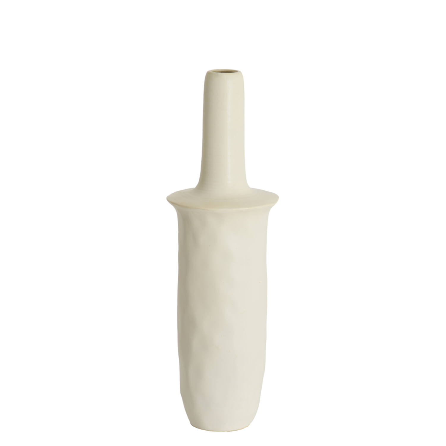Light & Living Vaas deco Ø20x65,5 cm SENNES keramiek mat crème