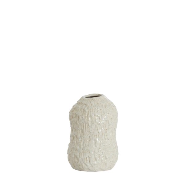 Light & Living Vaas deco Ø13,5x20,5 cm ASOLA keramiek crème